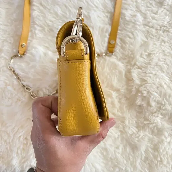 Tory Burch Yellow Mustard color crossbody - Picture 9 of 11